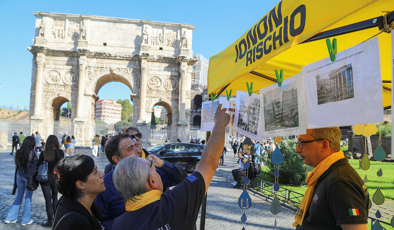 Gazebo dedicato alla campagna io non rischio