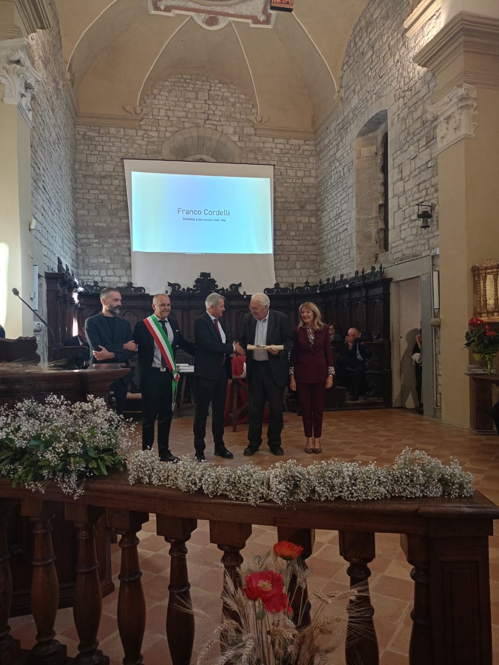 Premiazione evento culturale