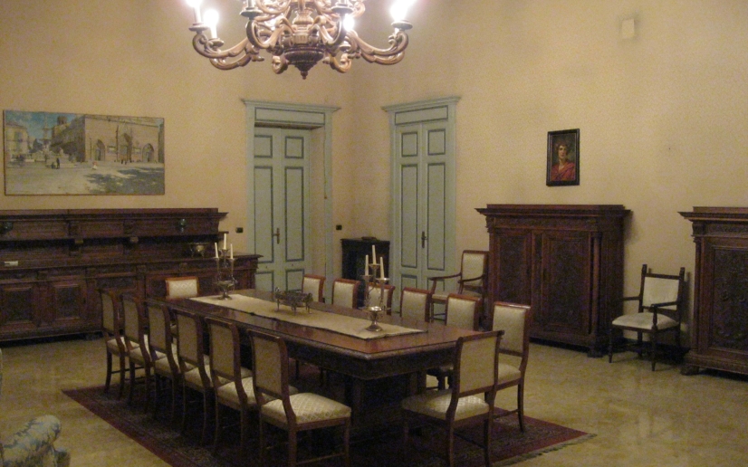 La sala da pranzo