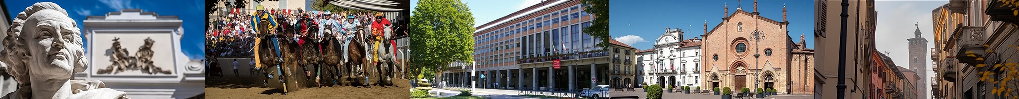 Vittorio Alfieri - Palio - Prefettura - Collegiata San Secondo e Municipio - Torre Troiana