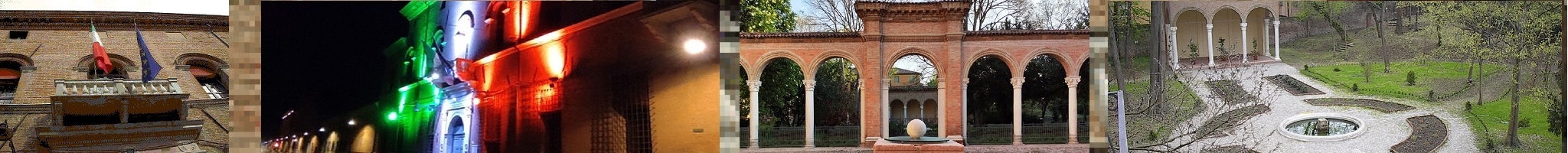 Prefettura di Ferrara Balcone con Bandiere